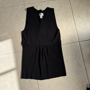 LOFT Black V-Neck Tank Top